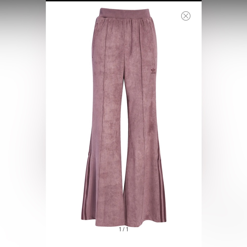 Adidas flared suede pants